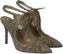 René Caovilla Pre-owned Fabric heels Gray Dames - Thumbnail 3