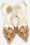 René Caovilla Pre-owned Lace heels Beige Dames - Thumbnail 3