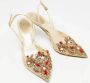 René Caovilla Pre-owned Lace heels Beige Dames - Thumbnail 4