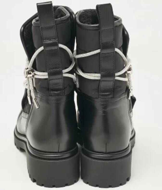 René Caovilla Pre-owned Leather boots Black Dames