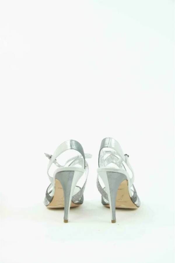 René Caovilla Pre-owned Leather heels Gray Dames