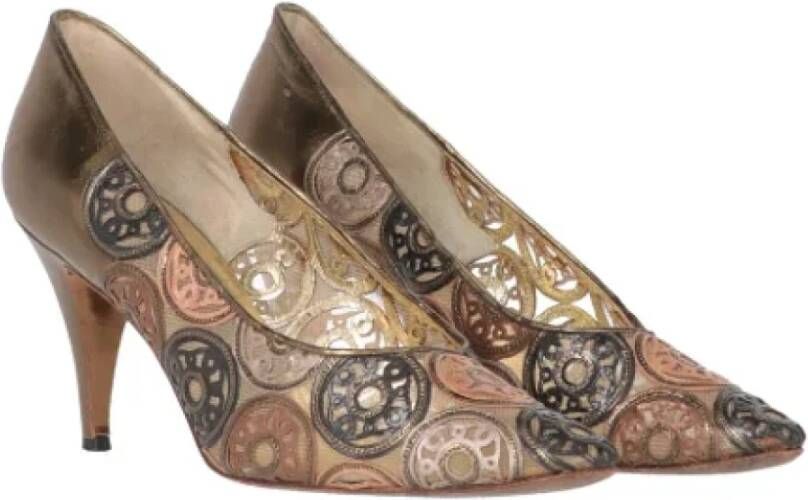 René Caovilla Pre-owned Leather heels Multicolor Dames