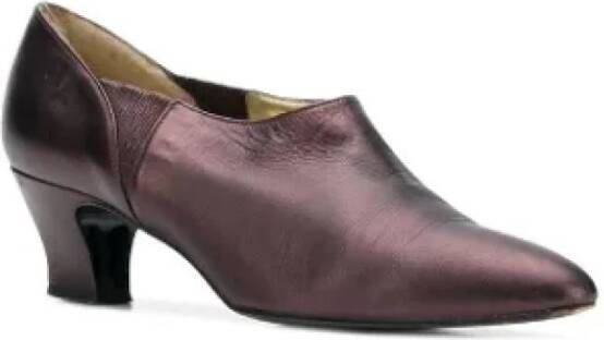 René Caovilla Pre-owned Leather heels Purple Dames