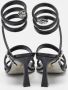 René Caovilla Pre-owned Leather sandals Black Dames - Thumbnail 4