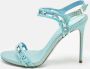 René Caovilla Pre-owned Leather sandals Blue Dames - Thumbnail 2