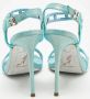 René Caovilla Pre-owned Leather sandals Blue Dames - Thumbnail 5