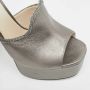 René Caovilla Pre-owned Leather sandals Gray Dames - Thumbnail 7