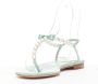 René Caovilla Pre-owned Leather sandals Green Dames - Thumbnail 3