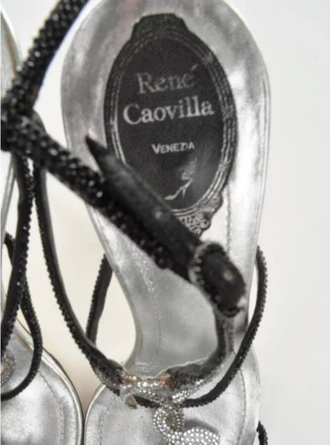 René Caovilla Pre-owned Mesh heels Black Dames