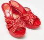 René Caovilla Pre-owned Mesh sandals Red Dames - Thumbnail 4