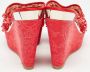 René Caovilla Pre-owned Mesh sandals Red Dames - Thumbnail 5