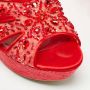 René Caovilla Pre-owned Mesh sandals Red Dames - Thumbnail 7