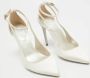 René Caovilla Pre-owned Satin heels White Dames - Thumbnail 3