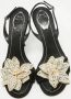 René Caovilla Pre-owned Satin sandals Black Dames - Thumbnail 3