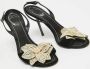 René Caovilla Pre-owned Satin sandals Black Dames - Thumbnail 4