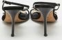 René Caovilla Pre-owned Satin sandals Black Dames - Thumbnail 5