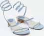 René Caovilla Pre-owned Satin sandals Blue Dames - Thumbnail 4