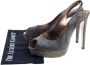 René Caovilla Pre-owned Satin sandals Gray Dames - Thumbnail 7