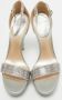 René Caovilla Pre-owned Satin sandals Gray Dames - Thumbnail 2