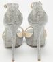 René Caovilla Pre-owned Satin sandals Gray Dames - Thumbnail 4