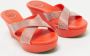 René Caovilla Pre-owned Satin sandals Orange Dames - Thumbnail 2