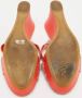 René Caovilla Pre-owned Satin sandals Orange Dames - Thumbnail 4