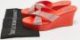 René Caovilla Pre-owned Satin sandals Orange Dames - Thumbnail 7