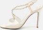 René Caovilla Pre-owned Satin sandals White Dames - Thumbnail 2