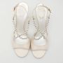 René Caovilla Pre-owned Satin sandals White Dames - Thumbnail 3