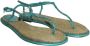 René Caovilla Pre-owned Silk sandals Blue Dames - Thumbnail 2