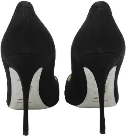 René Caovilla Pre-owned Suede heels Black Dames