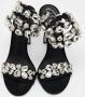 René Caovilla Pre-owned Suede sandals Black Dames - Thumbnail 3