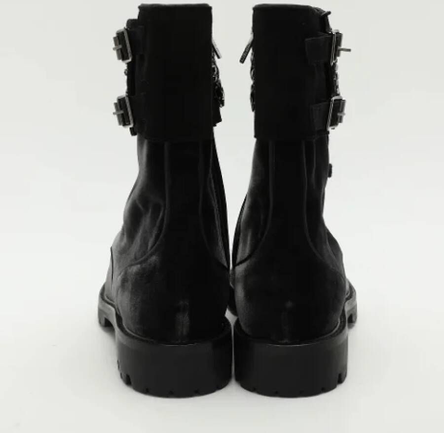 René Caovilla Pre-owned Velvet boots Black Dames