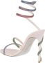 René Caovilla Roze & Paarse Margot Sandalen Multicolor Dames - Thumbnail 3