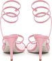 René Caovilla Roze Leren Sandalen Made in Italy Pink Dames - Thumbnail 3