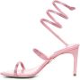 René Caovilla Roze Leren Sandalen Made in Italy Pink Dames - Thumbnail 4