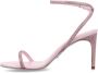 René Caovilla Roze satijnen stiletto sandalen met strass Pink Dames - Thumbnail 3