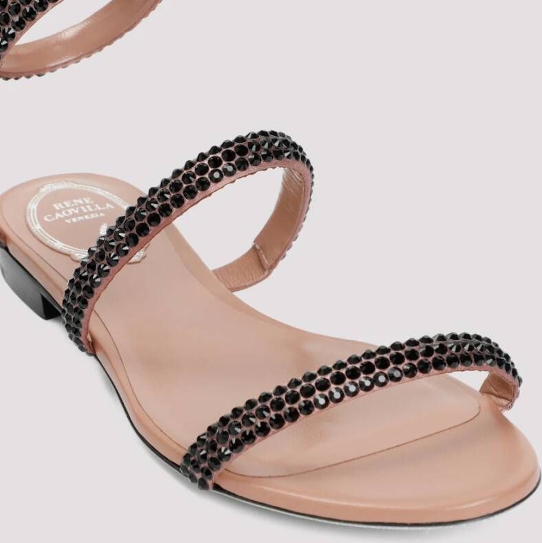 René Caovilla Serpente Sandalen Black Dames