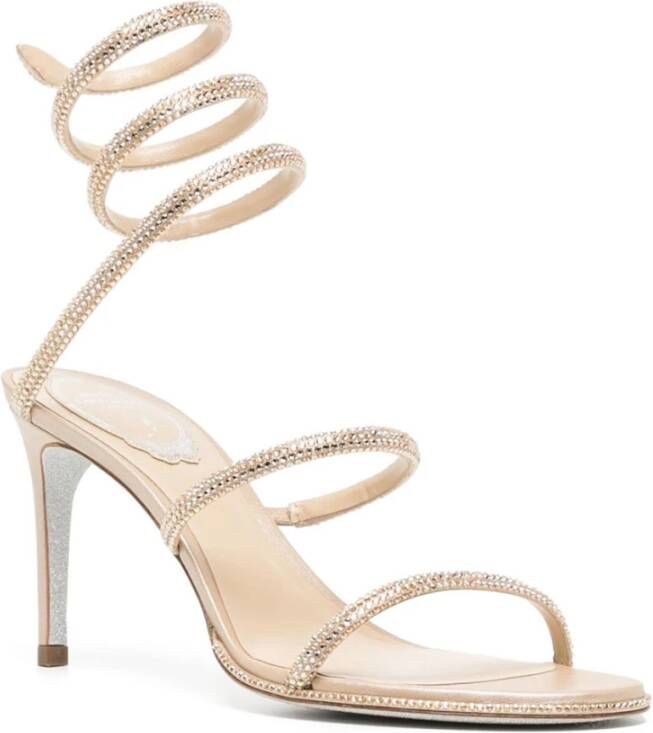 René Caovilla Stijlvolle Zomer Sandalen Beige Dames