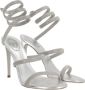 René Caovilla Zilveren Metallic Sandalen met Slang Detail Gray Dames - Thumbnail 2