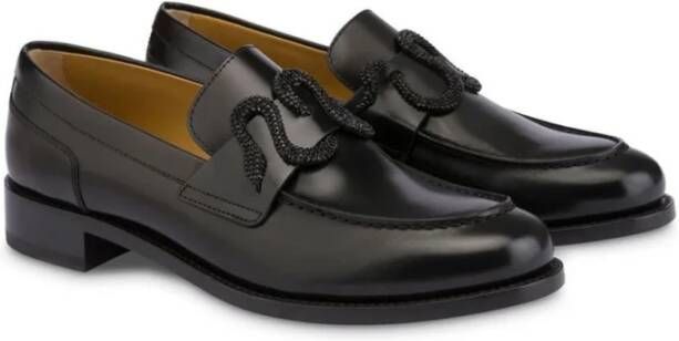 René Caovilla Zwarte Loafers met Stijl C118500200001V050 Black Dames