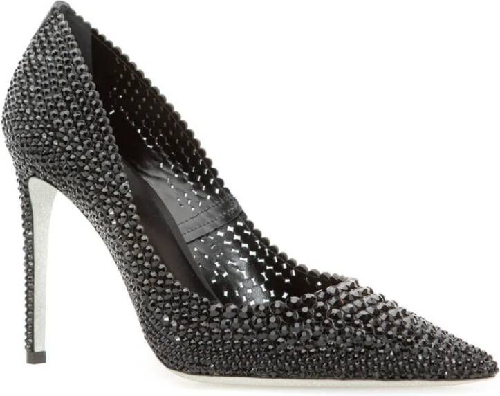 René Caovilla Zwarte Pumps met C11875105R001V050 Stijl Black Dames