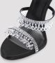 René Caovilla Zwarte Strass Sandalen Elegante Statement Hakken Black Dames - Thumbnail 4