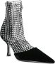 René Caovilla Zwarte Strass Mesh Stiletto Hakken Black Dames - Thumbnail 3