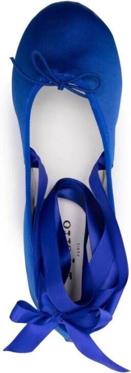 Repetto Blauwe Satijnen Ballet Flats Blue Dames