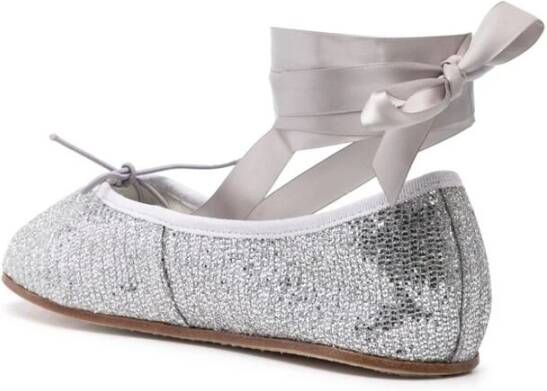 Repetto Glitter Strikstrik Enkelband Schoenen Gray Dames