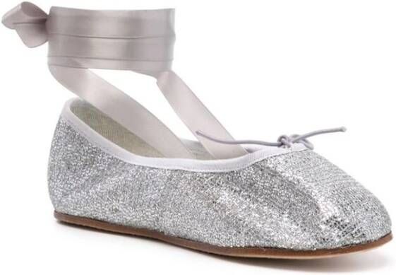 Repetto Glitter Strikstrik Enkelband Schoenen Gray Dames