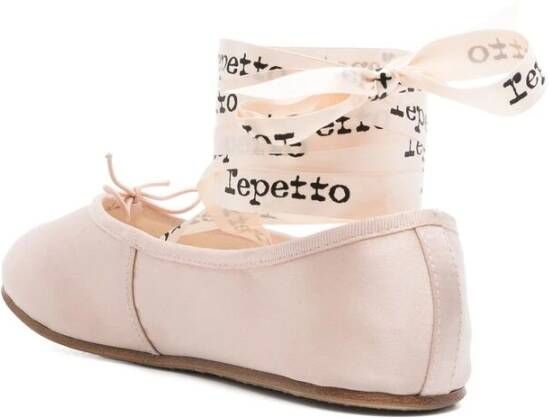 Repetto Roze Satijnen Enkelband Ballet Flats Pink Dames