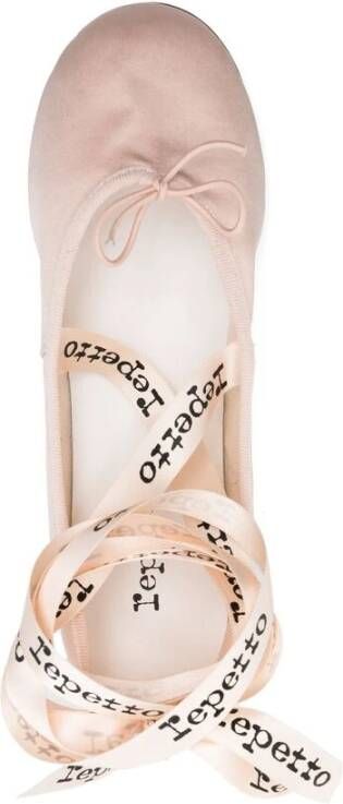 Repetto Roze Satijnen Enkelband Ballet Flats Pink Dames