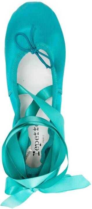 Repetto Teal Blue Instap Plat Schoenen Blue Dames